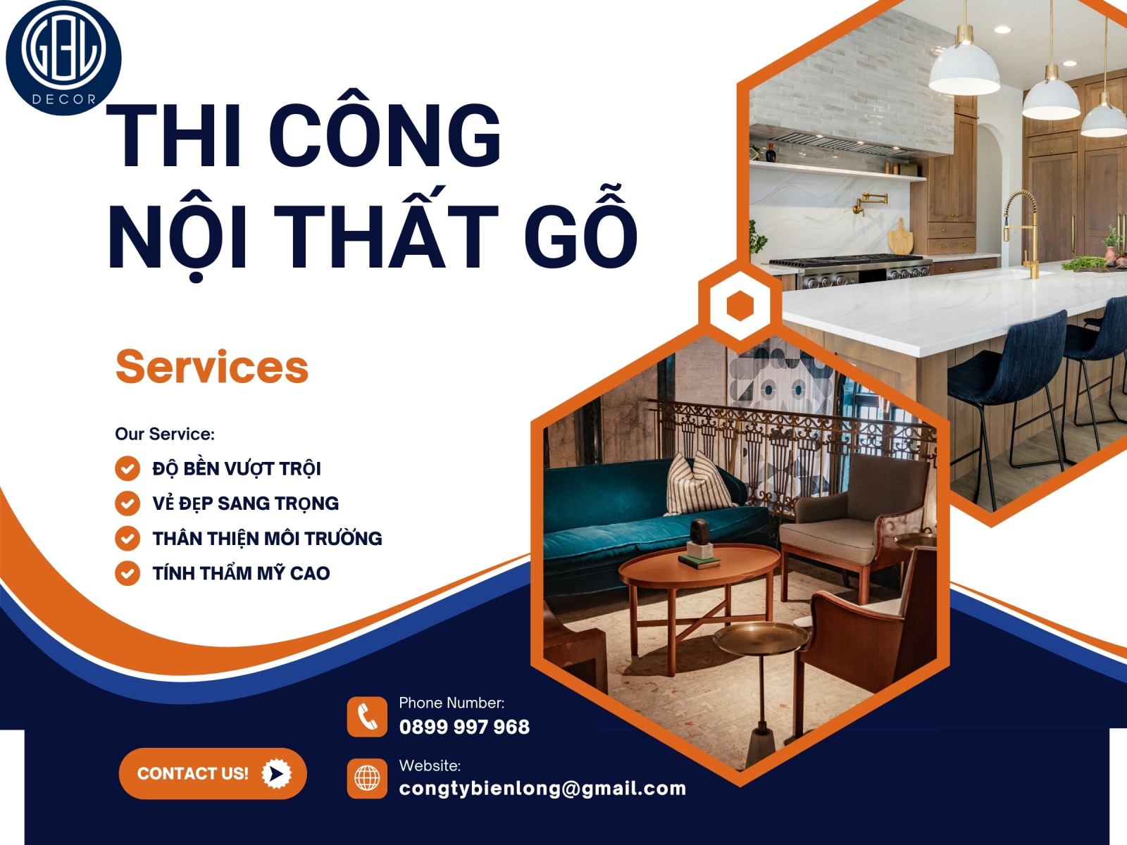 Thi công nội thất gỗ tự nhiên Nha Trang